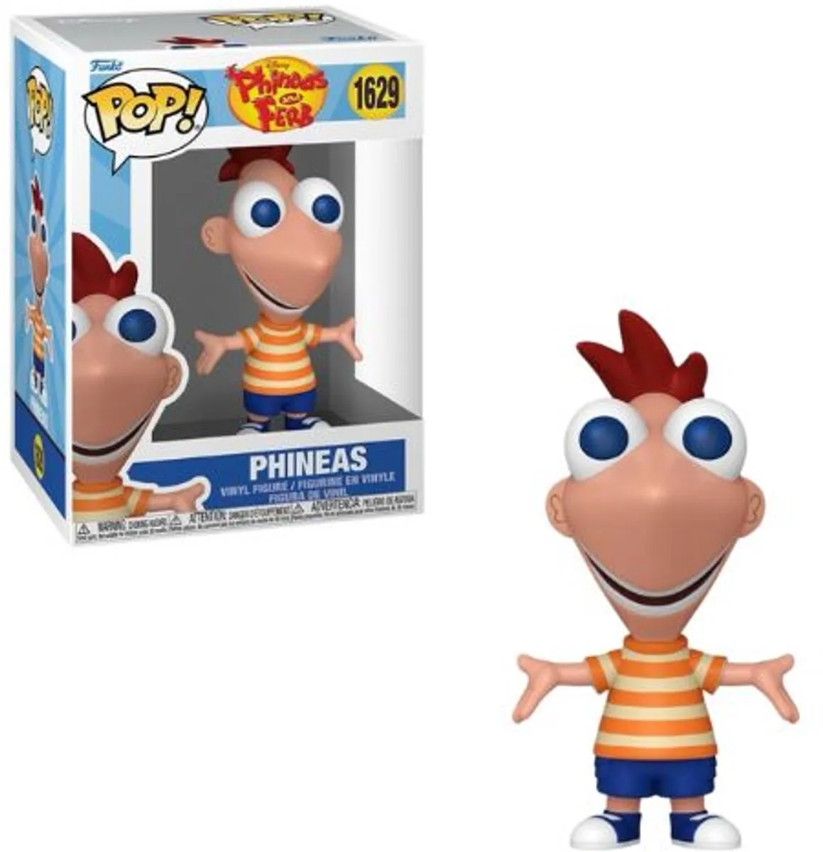 Funko Pop! Disney Phineas and Ferb Phineas #1629 - Multicolor