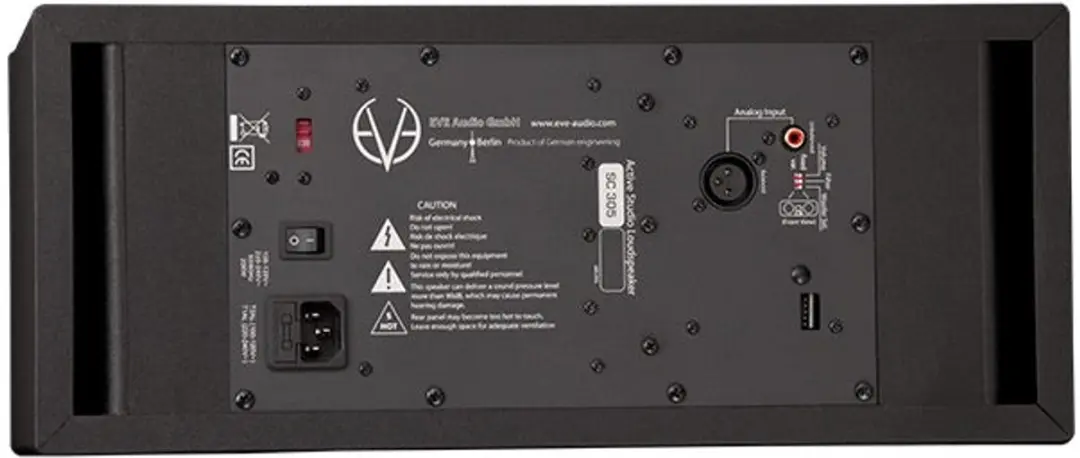 EVE audio SC305 Actieve Studiomonitor - 3x 5" Woofer/Tweeter - Zwart