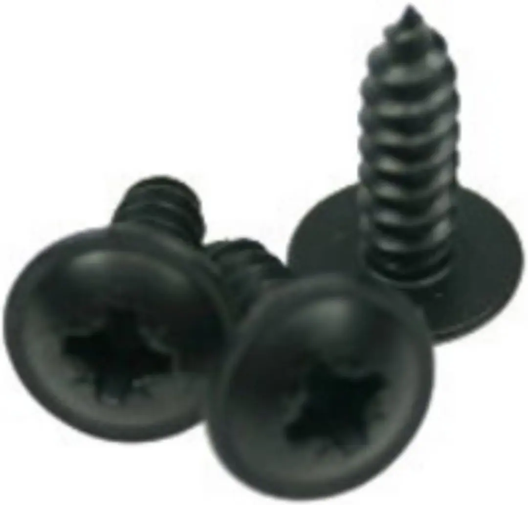 Adam Hall 5544BLK Spanplatenschroef set,20 Stk.,Flachhoofd 12mm