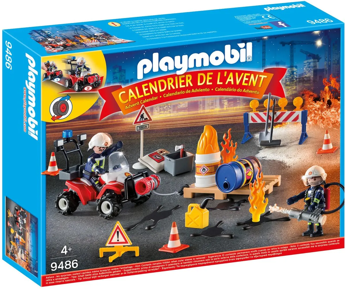 Playmobil Adventskalender Interventie Bouwwerf 9486