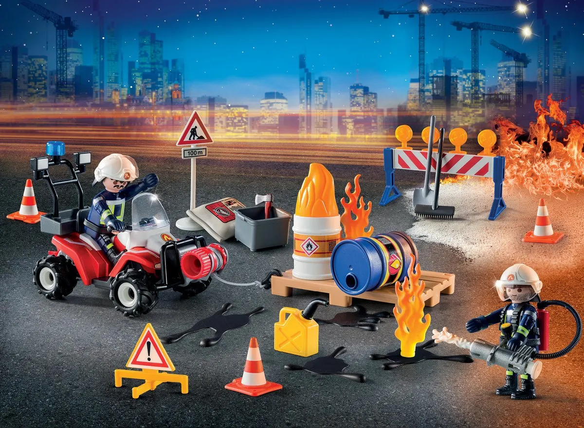 Playmobil Adventskalender Interventie Bouwwerf 9486