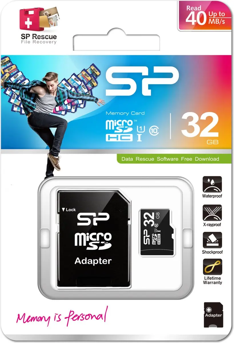 Silicon Power microSDHC 32GB Class 10 Geheugenkaart