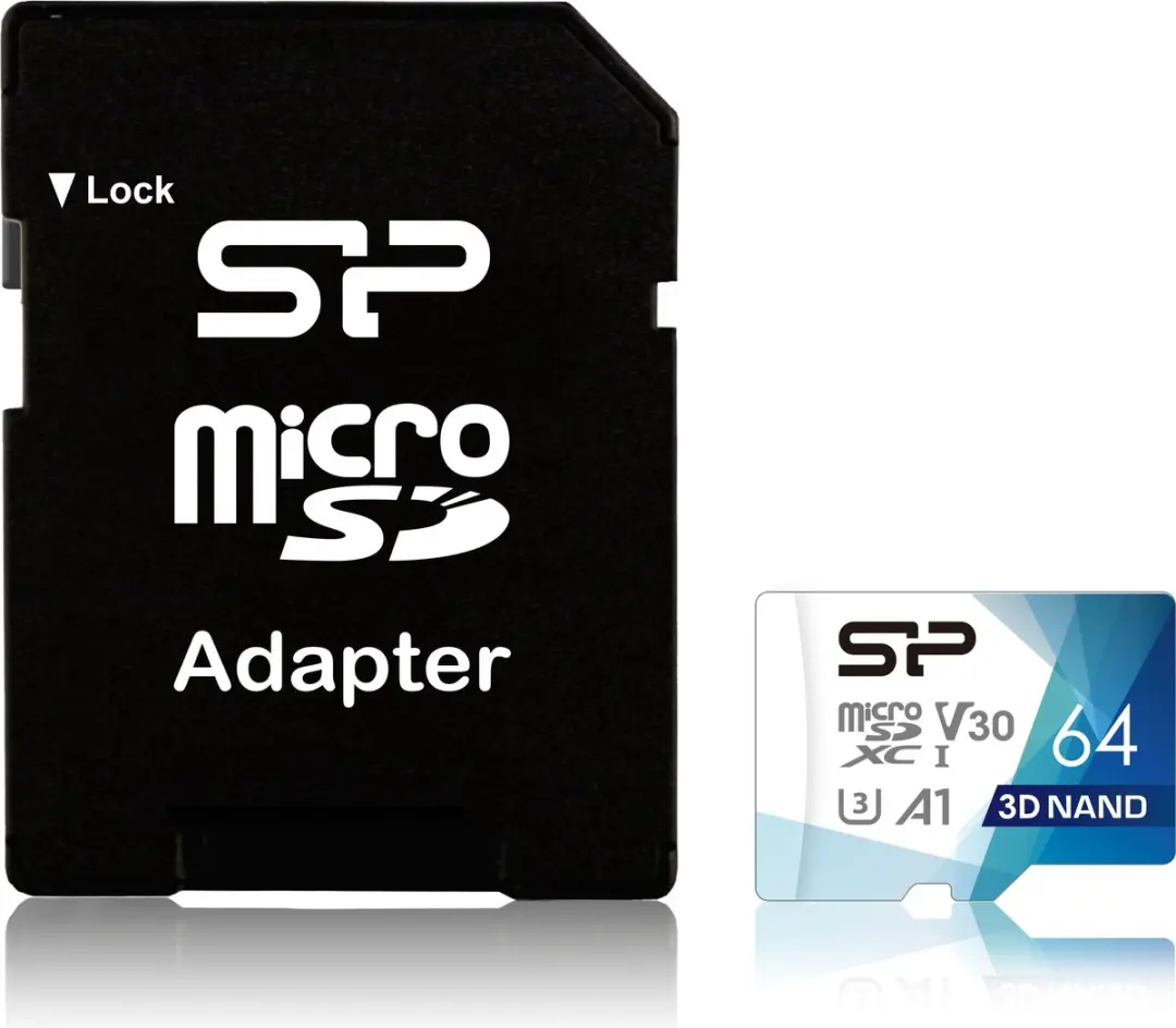 Silicon Power Superior Pro Micro SDHC incl. SD Adapter 64GB UHS-1 U3 A1 V30 Clas