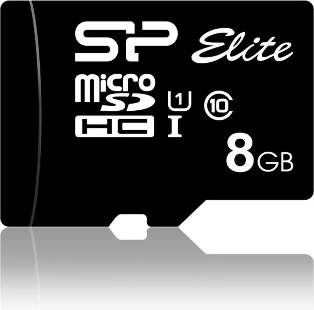 Silicon Power SP008GBSTHBU1V10 MicroSD 8GB - met adapter - afbeelding 3 van 4