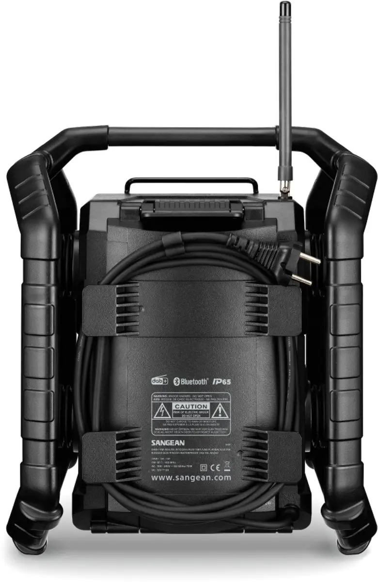 Sangean U4X A500530 Draagbare DAB/DAB+ Radio - Zwart - afbeelding 6 van 6