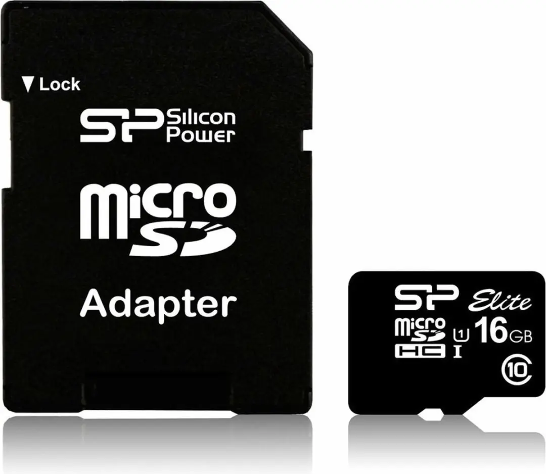 Silicon Power Elite MicroSDHC 16GB UHS-I - Zwart