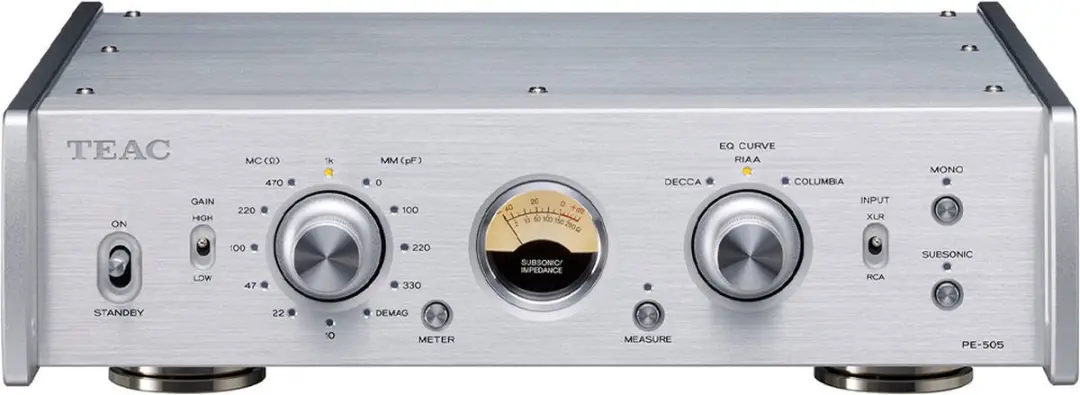 TEAC PE-505 Phono Voorversterker - Zilver