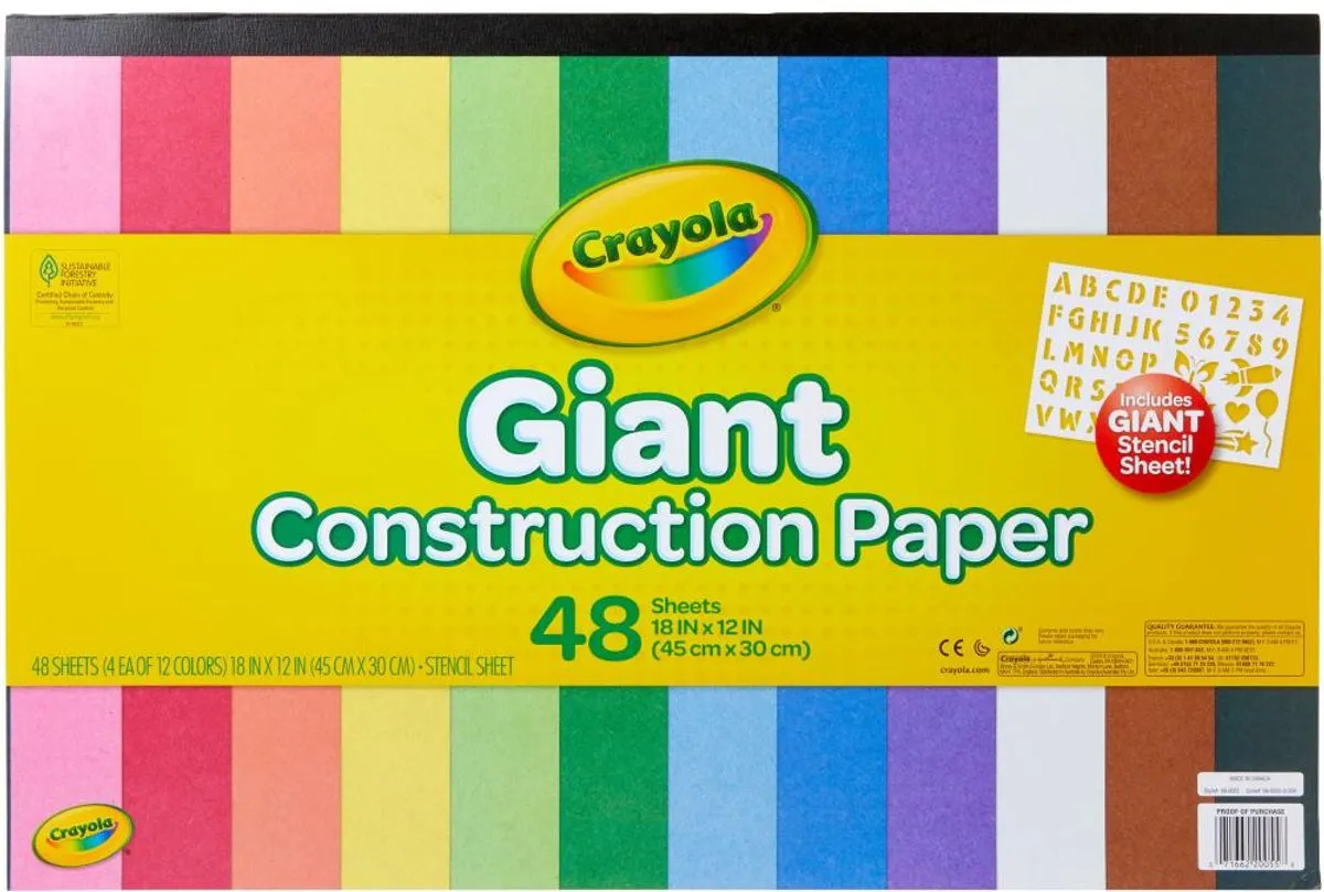 Crayola Giant Construction Papierblok 45x30cm