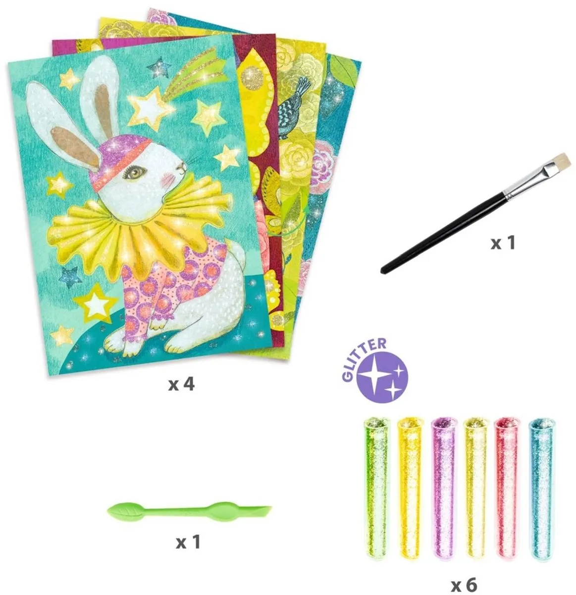 Djeco Carnival of the Animals Glitters Knutselset - Meerkleurig