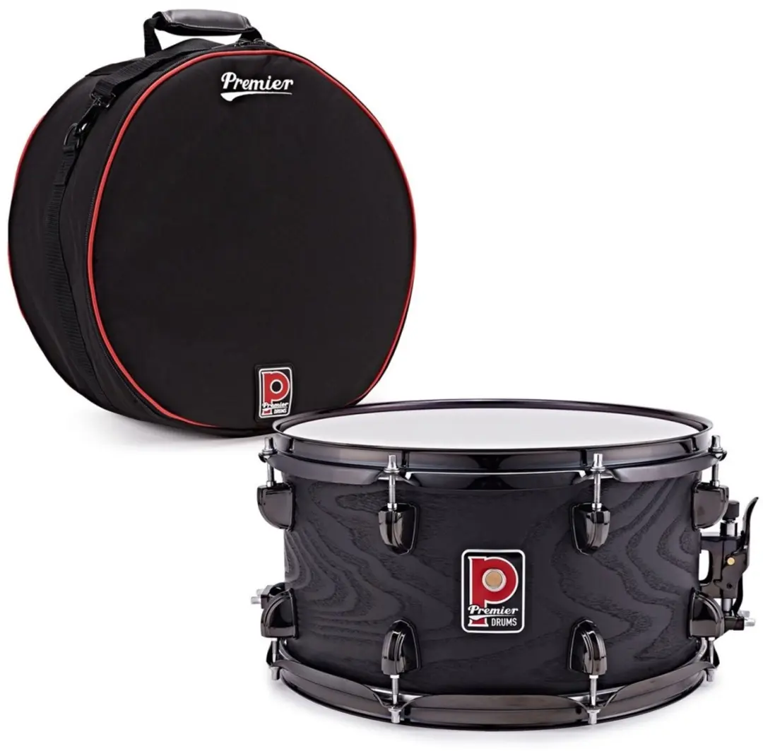 Premier Artist 13 x 7 Birch Snare Drum & Soft Case, Stealth Black