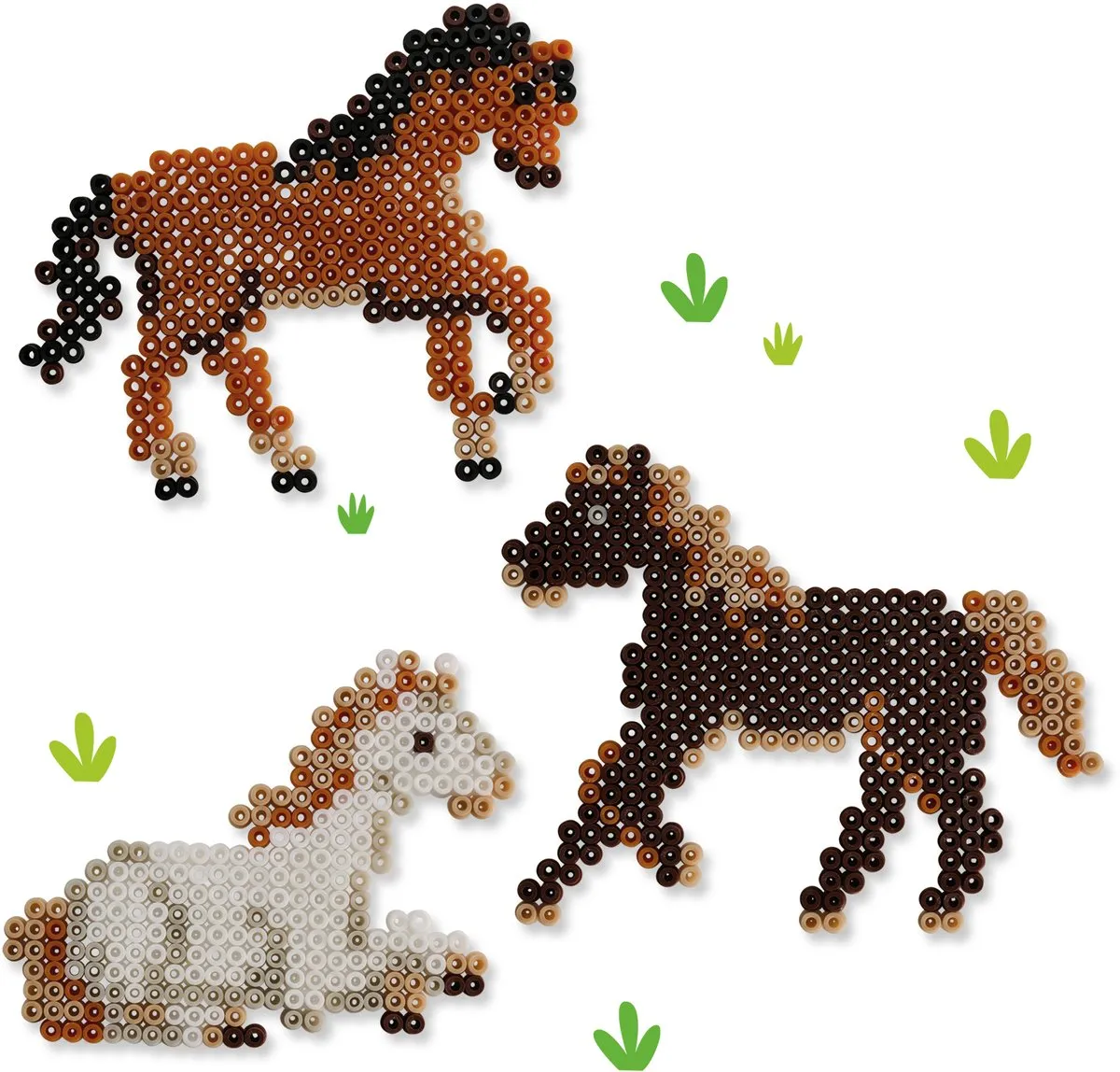SES Creative Beedz Paarden Strijkkralen 2100 Stuks - Wilde paarden