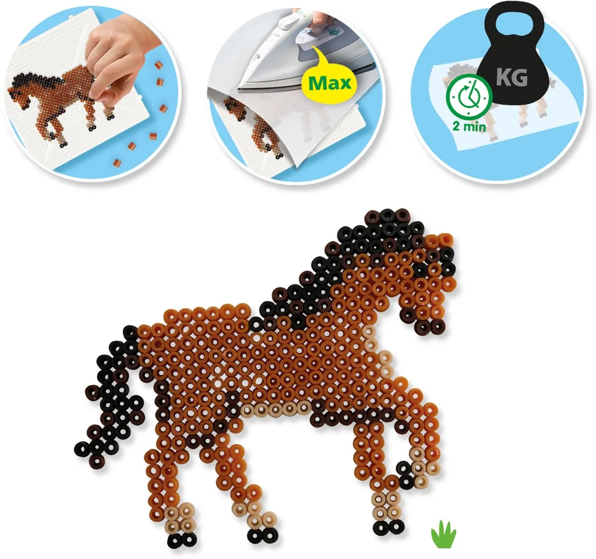 SES Creative Beedz Paarden Strijkkralen 2100 Stuks - Wilde paarden