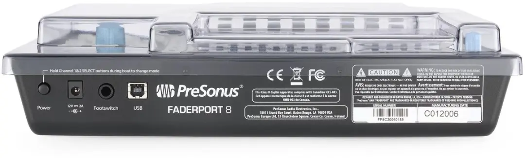 Decksaver cover voor Presonus Faderport 8