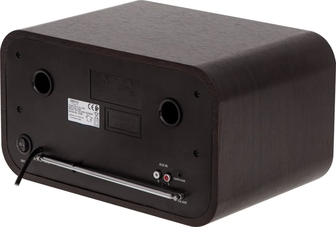 Camry CR 1182 Retro Radio - 45W - Zwart - afbeelding 2 van 6