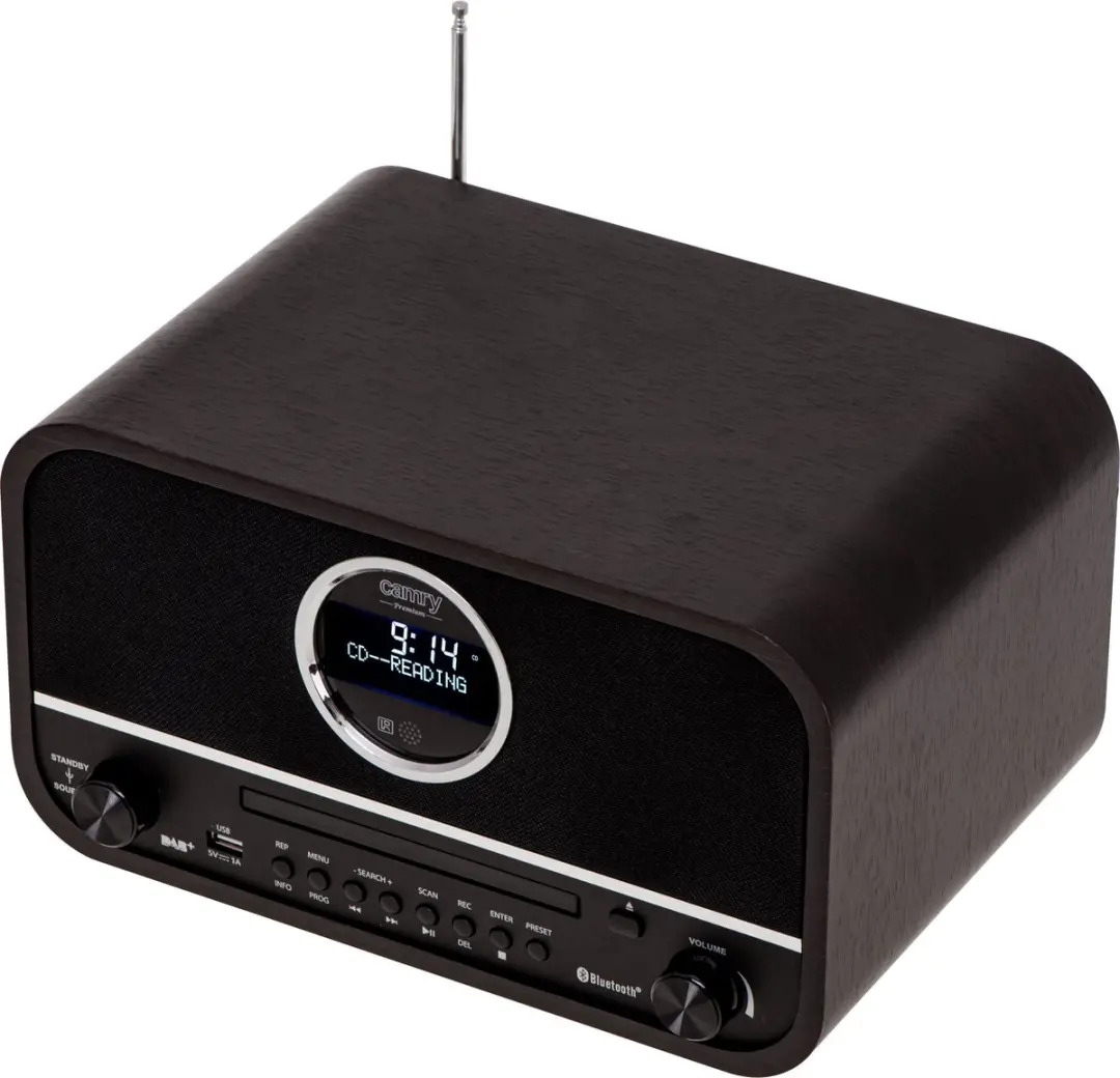 Camry CR 1182 Retro Radio - 45W - Zwart - afbeelding 3 van 6