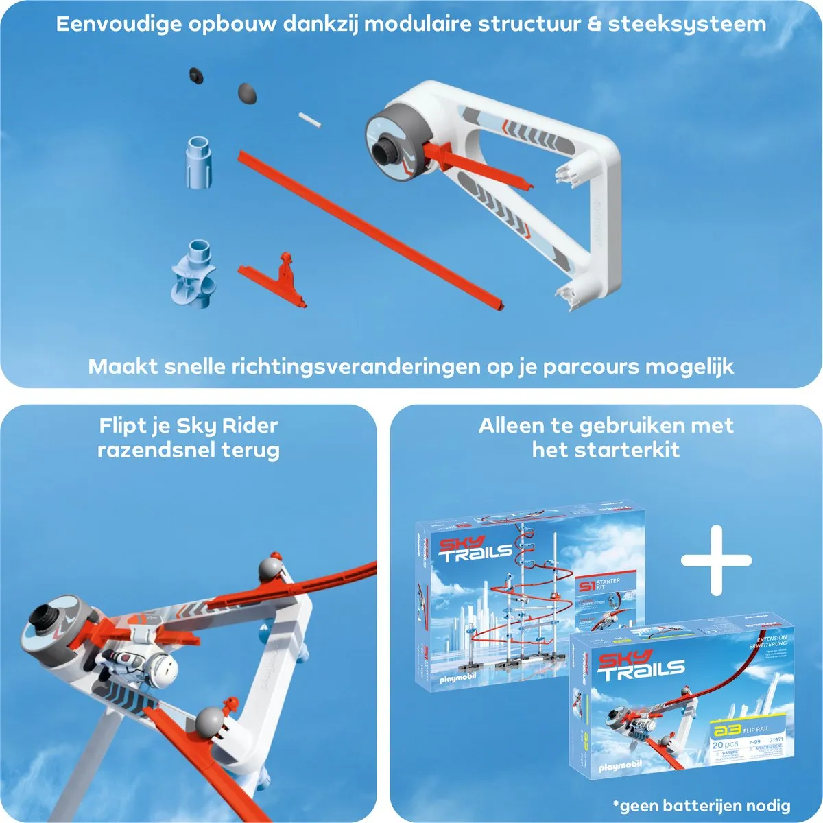 Playmobil Sky Trails Flip Rail 71971 Constructiespeelgoed - Multi