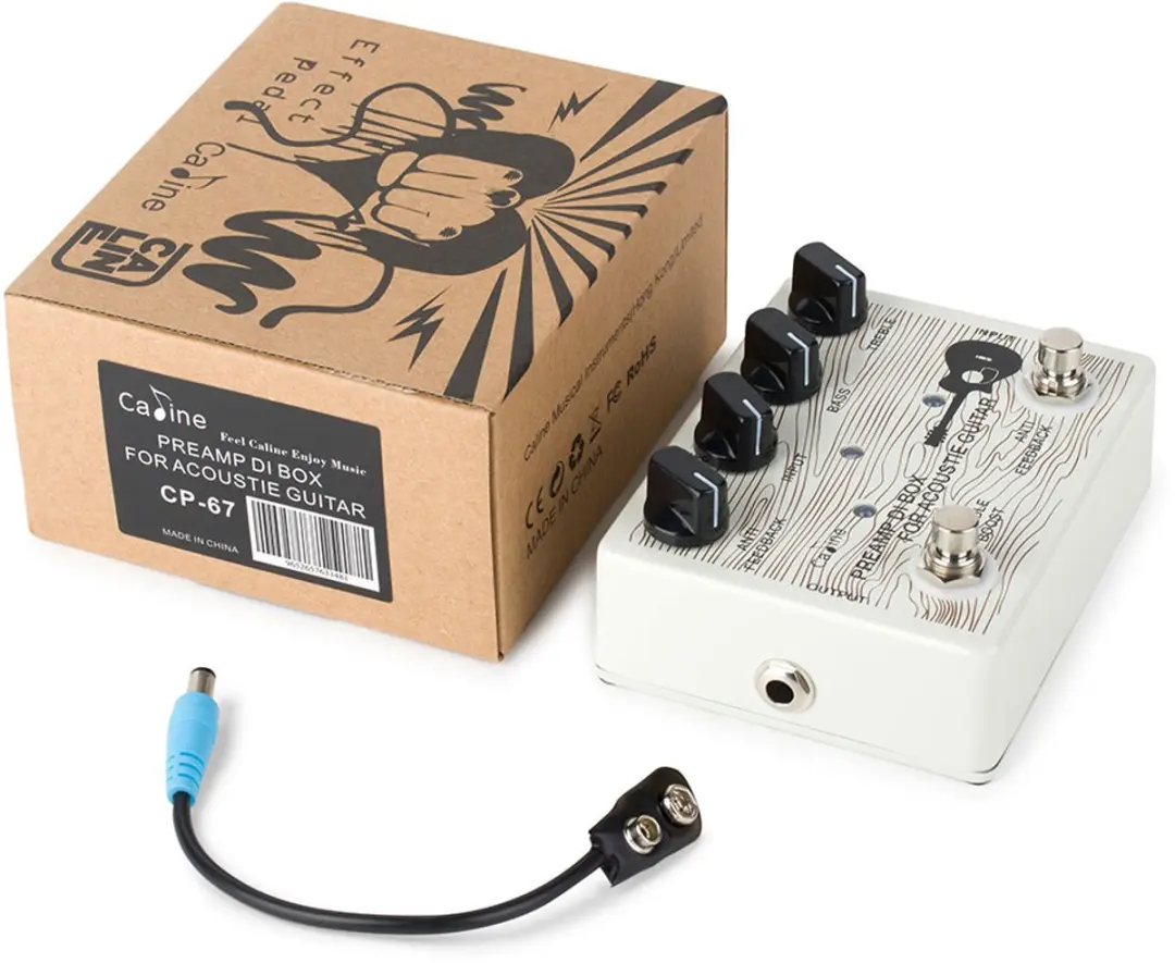 Caline CP-67 Preamp & DI Box Pedaal - Wit
