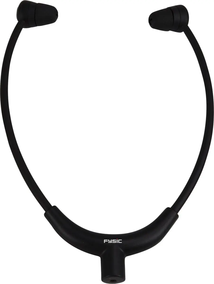 Fysic FH-12 Koptelefoon met volumeregeling - Zwart - afbeelding 2 van 6