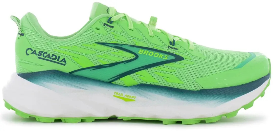 Brooks Cascadia 19 Heren Trail-Running Schoenen Groen 45.5 - afbeelding 2 van 6