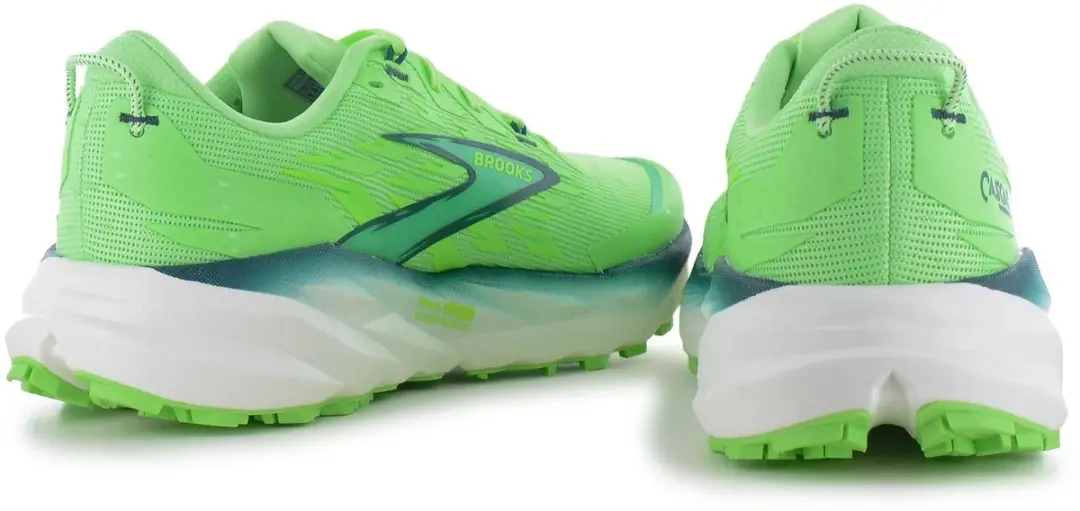 Brooks Cascadia 19 Heren Trail-Running Schoenen Groen 45.5 - afbeelding 3 van 6