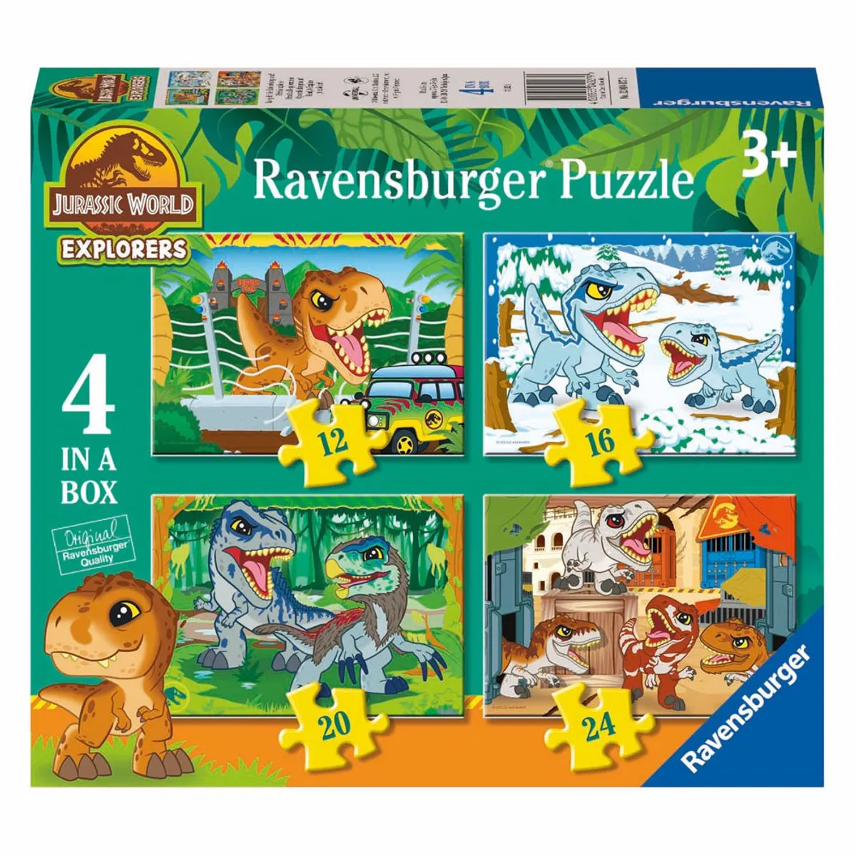 Ravensburger Jurassic World Explorers Legpuzzel 12004027 - 4 Stuks