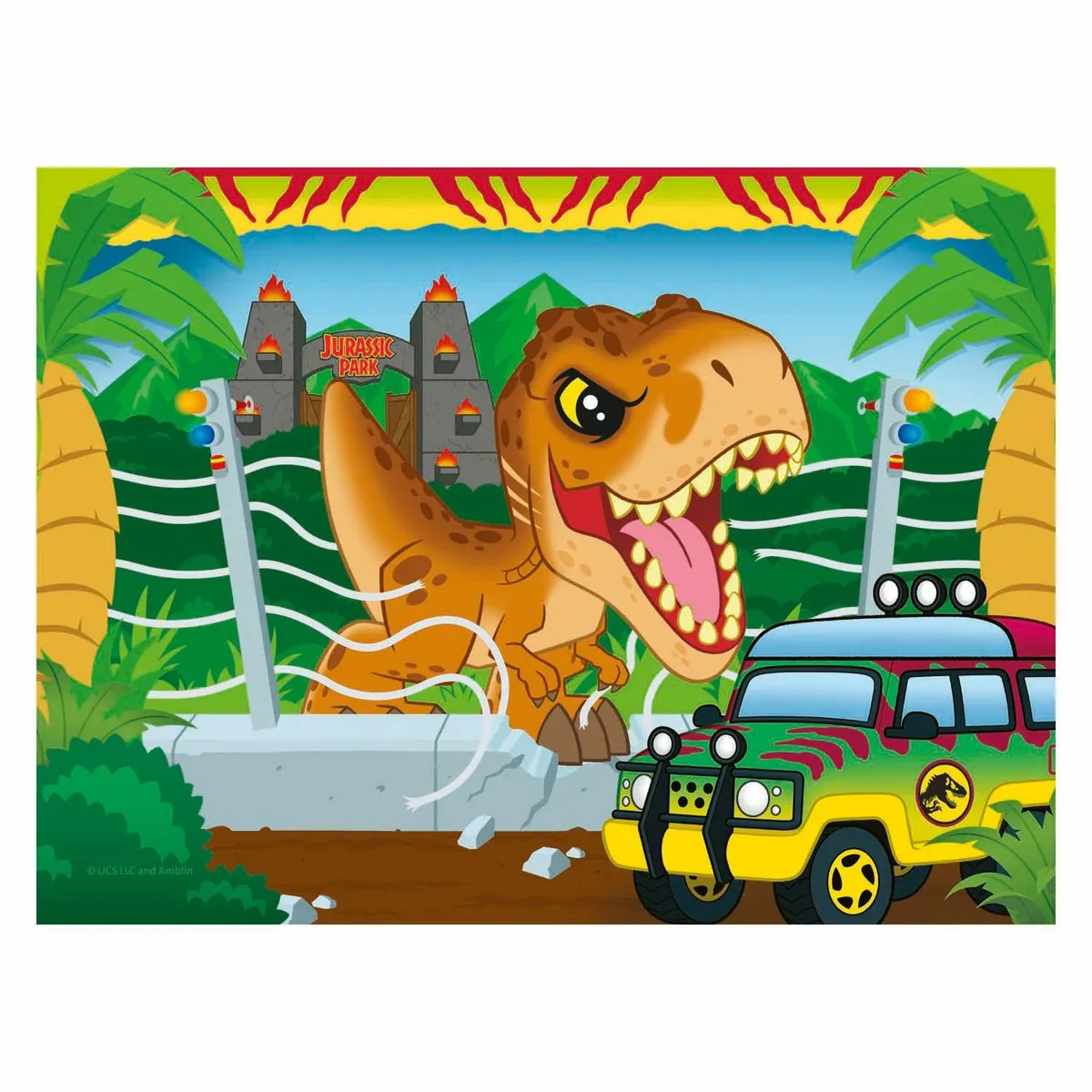 Ravensburger Jurassic World Explorers Legpuzzel 12004027 - 4 Stuks