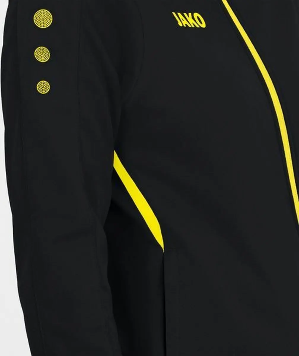 JAKO Challenge Polyestervest Heren S - Zwart/Citroen