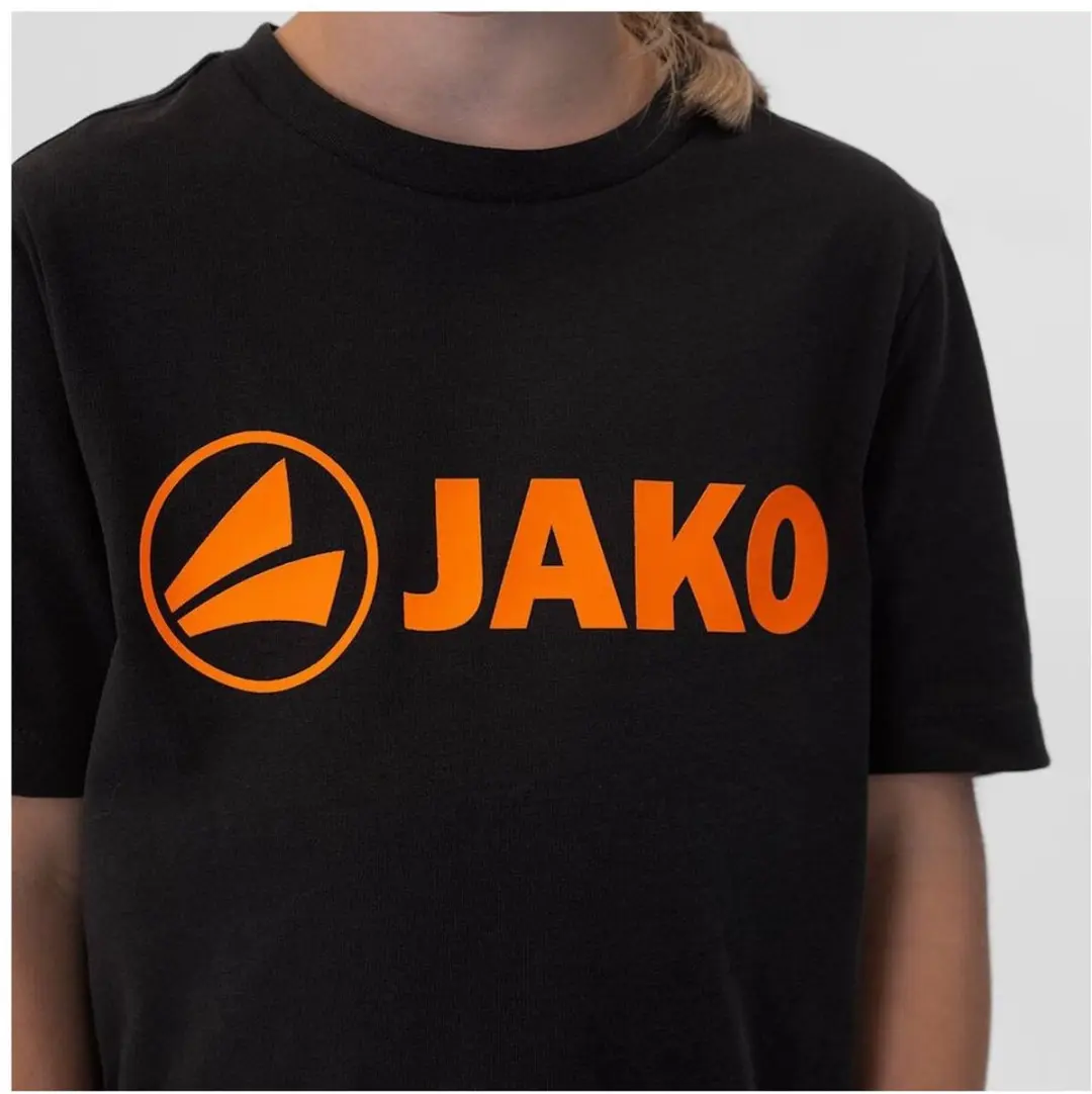 JAKO Promo T-Shirt Kinderen 140 - Fluoro Oranje/Zwart