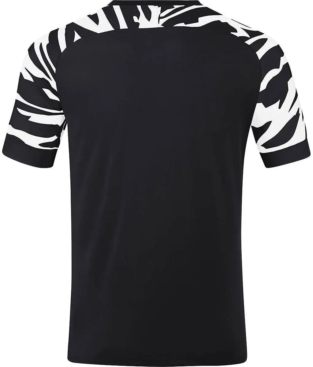 Jako Wild Shirt Heren Korte Mouw - L - Wit/Zwart
