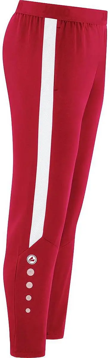 JAKO Power Vrijetijdsbroek Kinderen 152 - Trainingsbroek - Rood/Wit