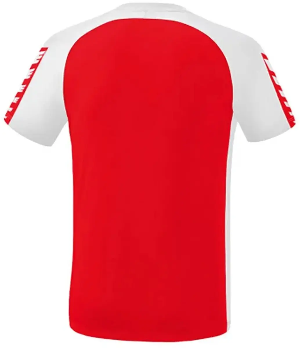 Erima Six Wings T-Shirt Heren L - Rood/Wit