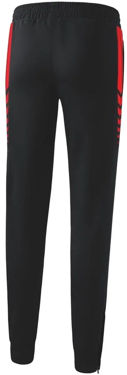 Erima Six Wings Worker Dames Trainingsbroek - Rood/Zwart 38