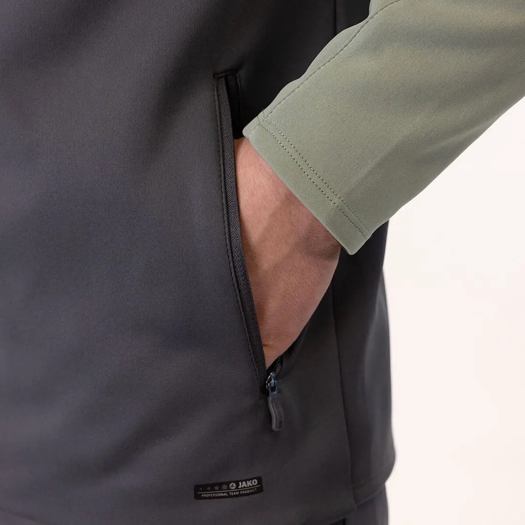 Jako Iconic Jas Heren - Zachtgrijs/Mintgroen - XL