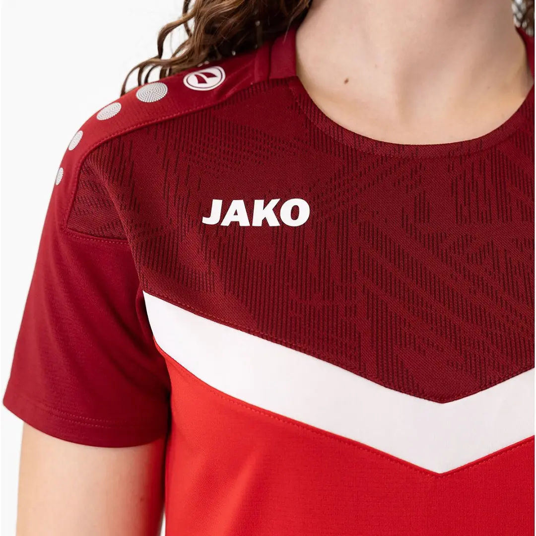 JAKO Iconic T-Shirt Dames - Rood - Maat 38