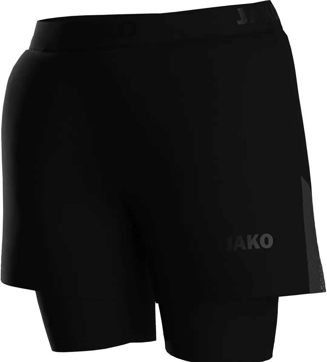 JAKO Power 2-in-1 Short Dames - Maat 42 - Zwart