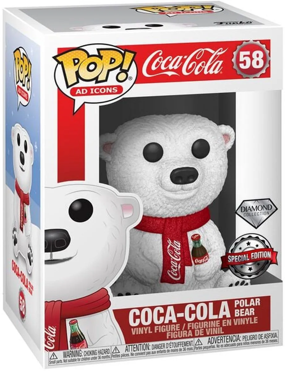 Funko Coca Cola Polar Bear Diamond Glitter Pop! - 58