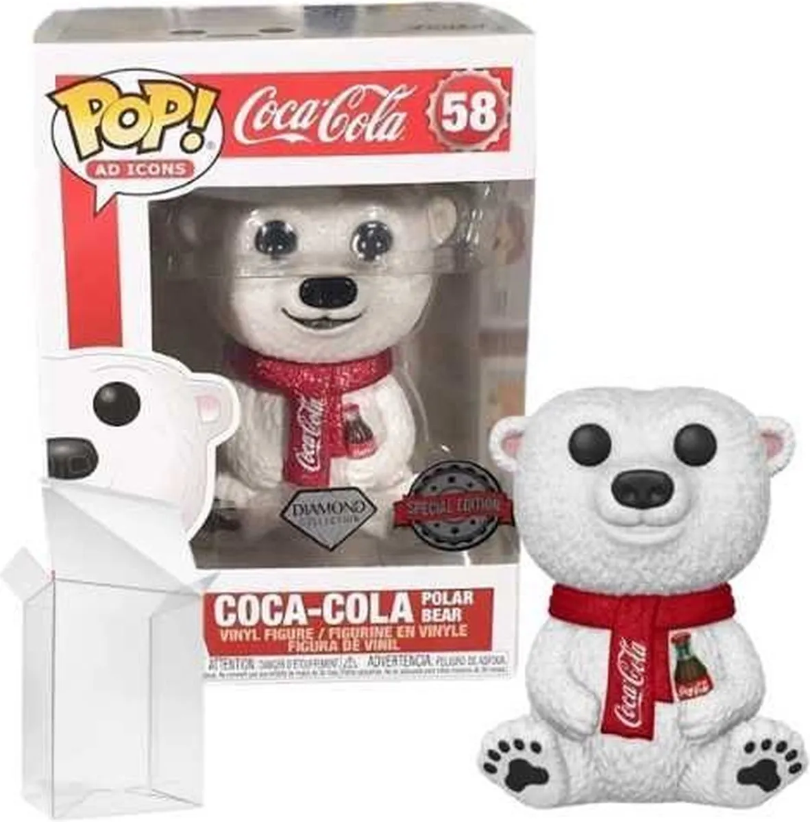Funko Coca Cola Polar Bear Diamond Glitter Pop! - 58