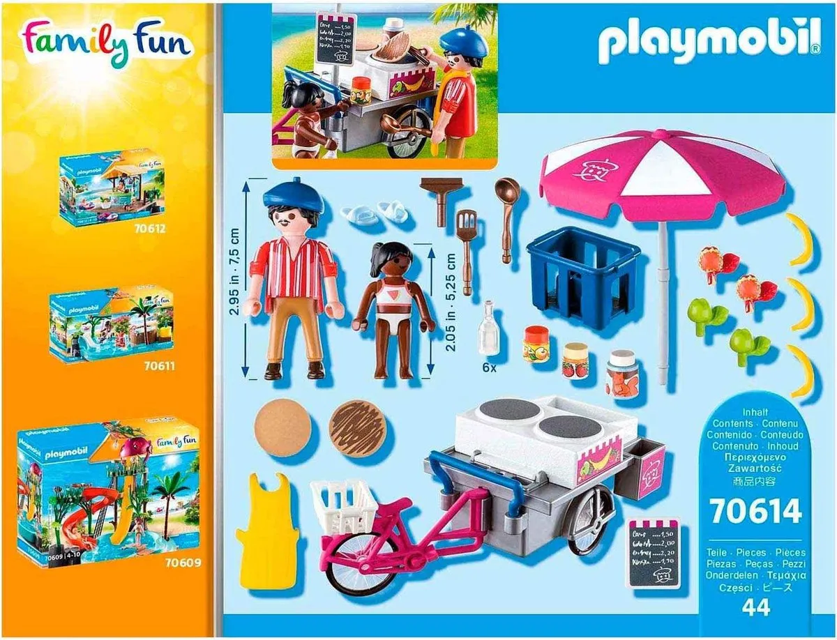 Playmobil Family Fun Mobiele Crêpesverkoop 70614 - Multicolor
