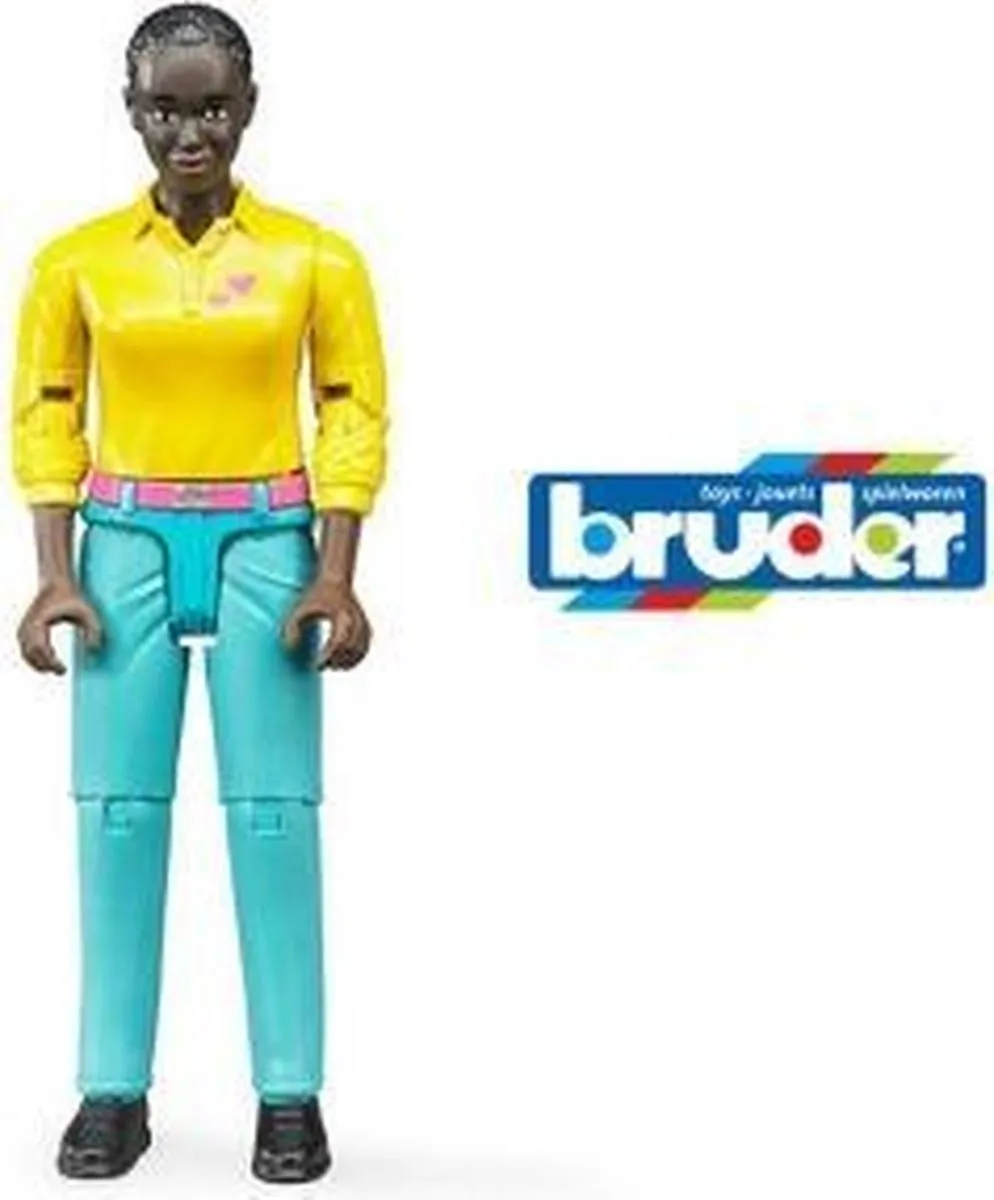 Bruder Vrouw met Turquoise Jeans 1:16 - Bruin
