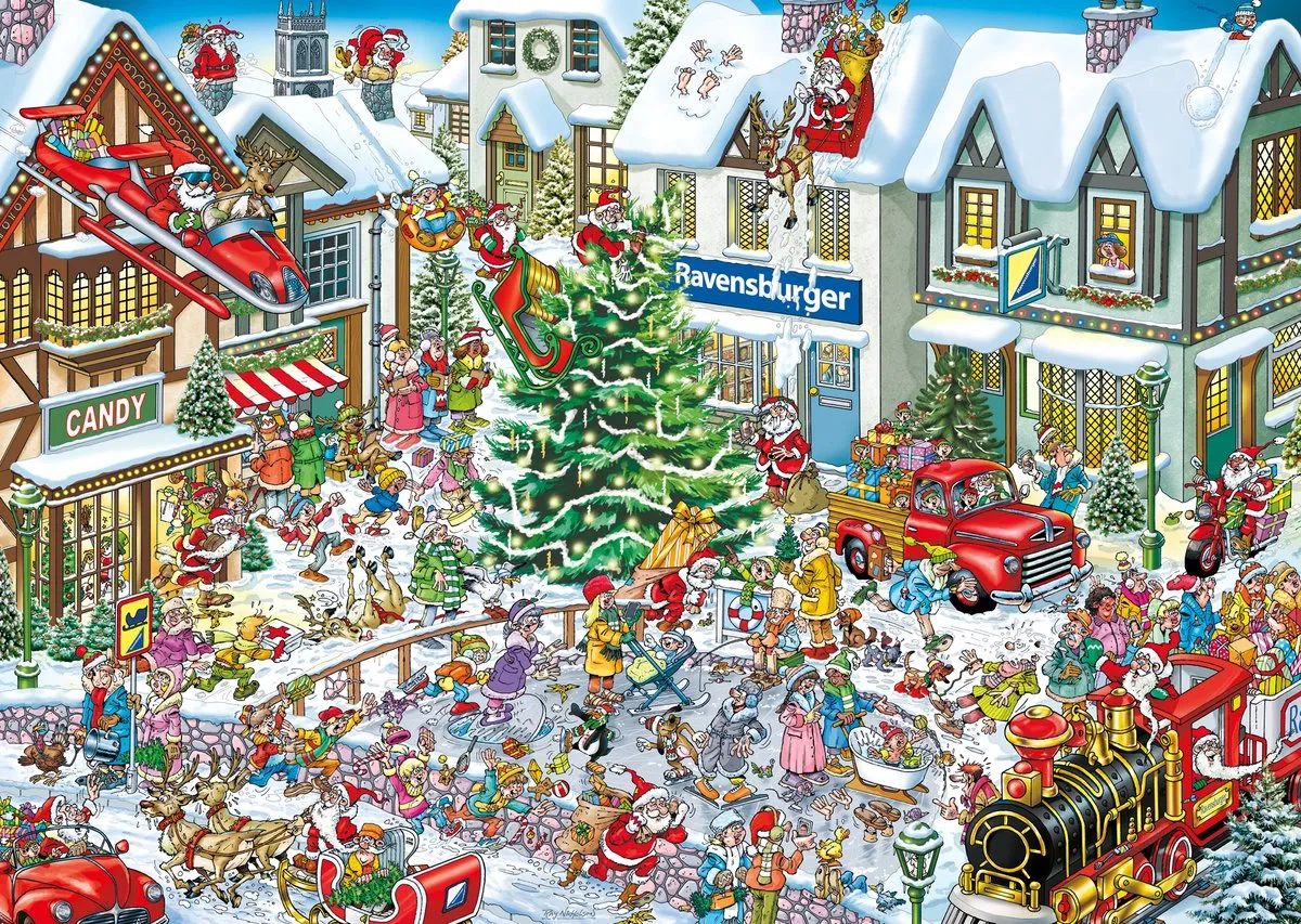 Ravensburger Ray's Comic Series Christmas Legpuzzel 1000 Stuks - 12001801
