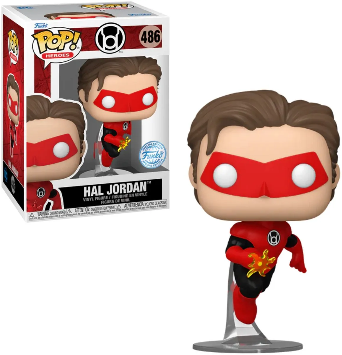 Funko Pop! DC Comics Green Lantern Hal Jordan Red Lantern SE 486