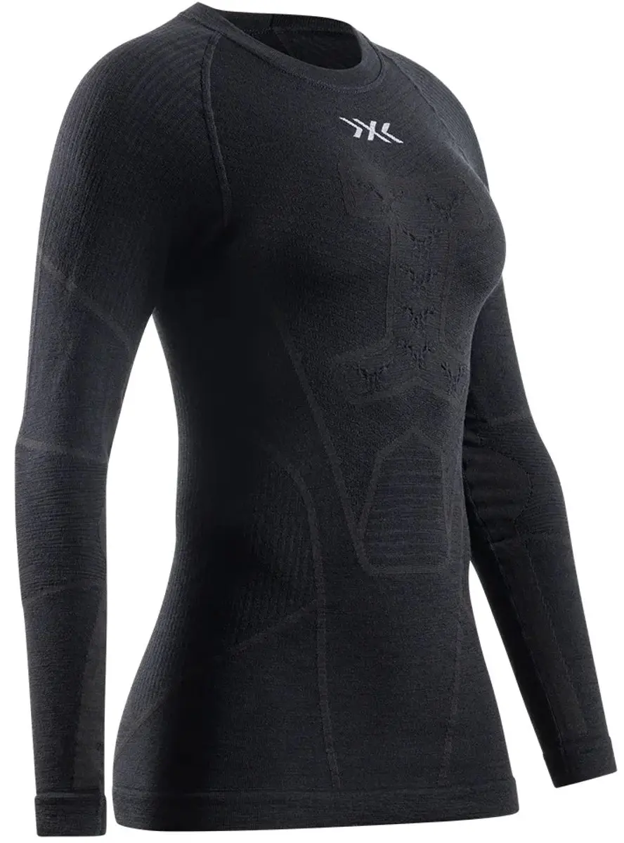 X-Bionic Symbio Merino Lange Mouwen Basislaag XS - Zwart