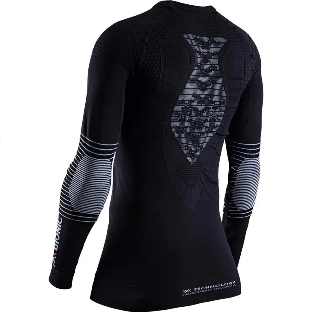 X-Bionic Energizer 4.0 Compressie Shirt L - Opaalzwart/Arctisch wit