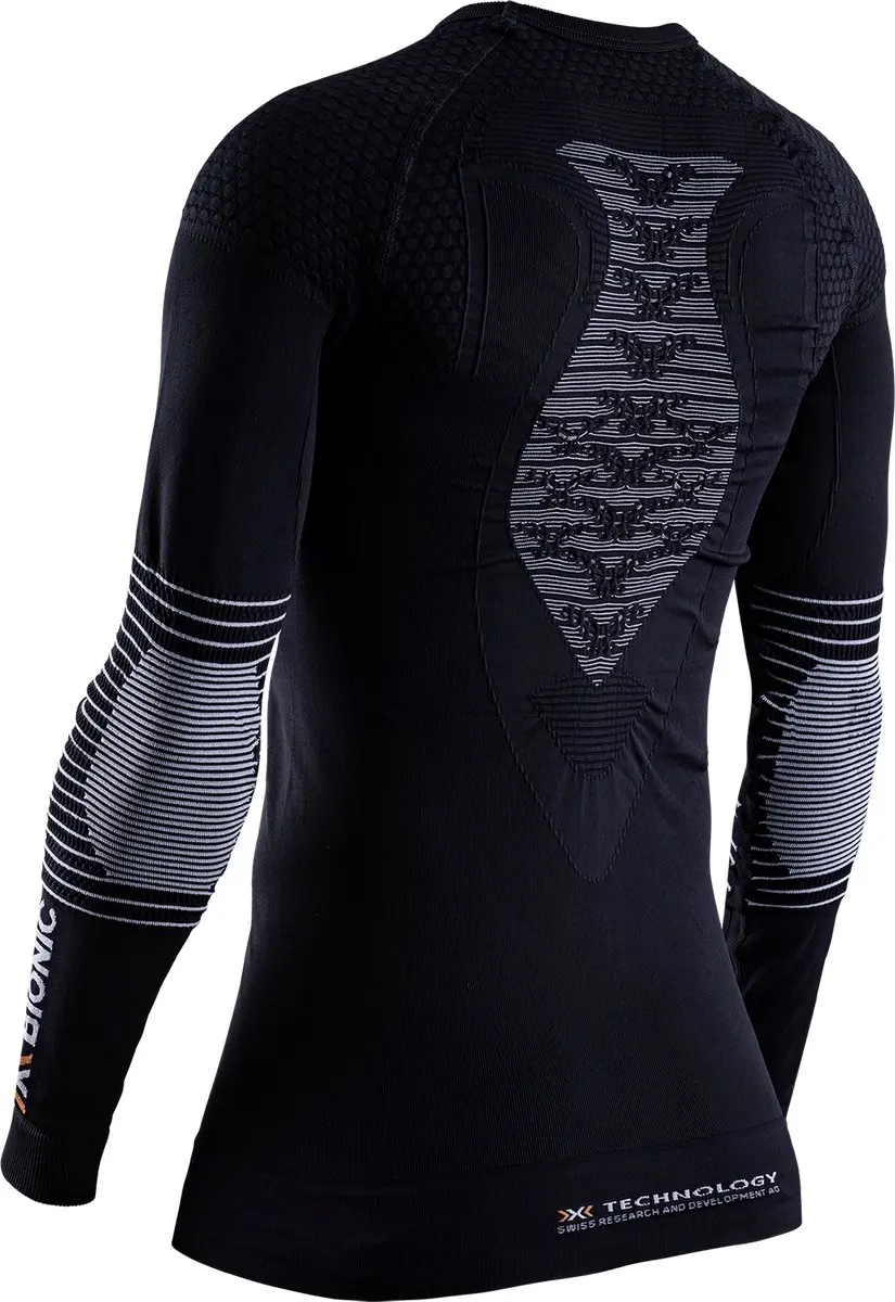 X-Bionic Energizer 4.0 Compressie Shirt L - Opaalzwart/Arctisch wit