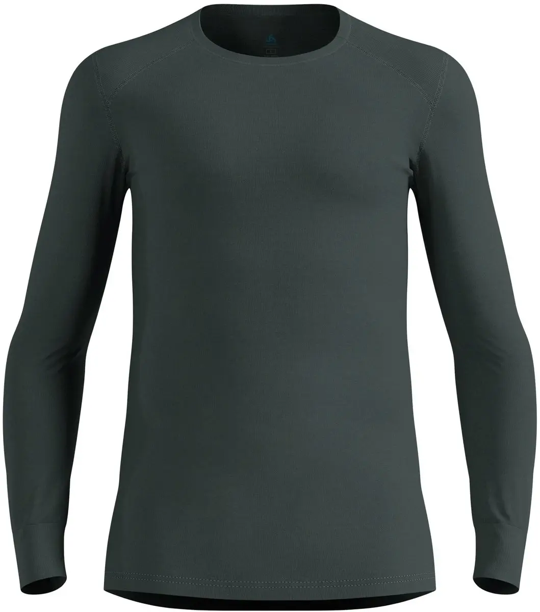 ODLO Active Warm Eco Base Layer Longsleeve Heren L - Donkergrijs