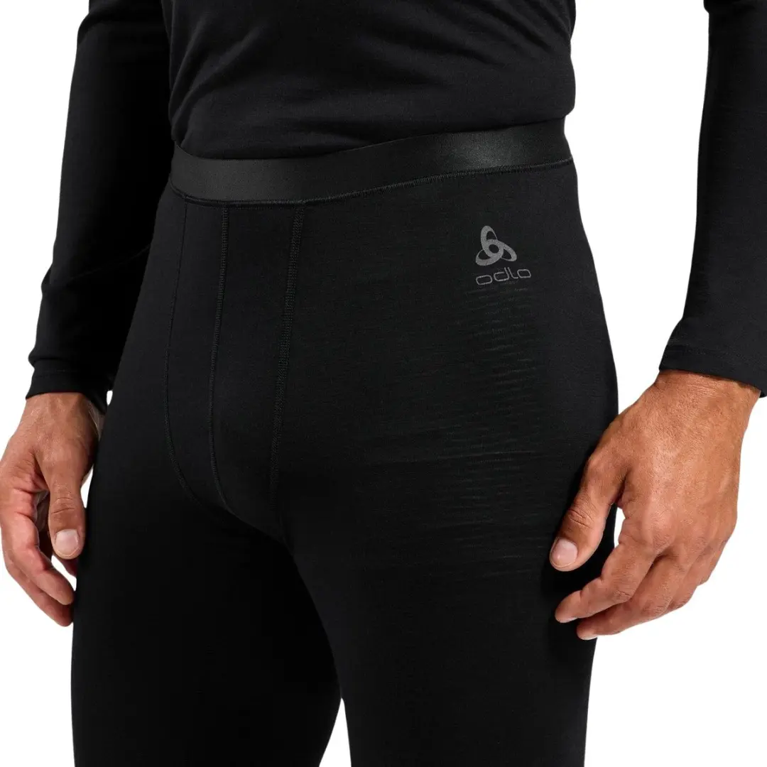 ODLO Natural Merino 160 Lange Broek Heren - XL - Zwart