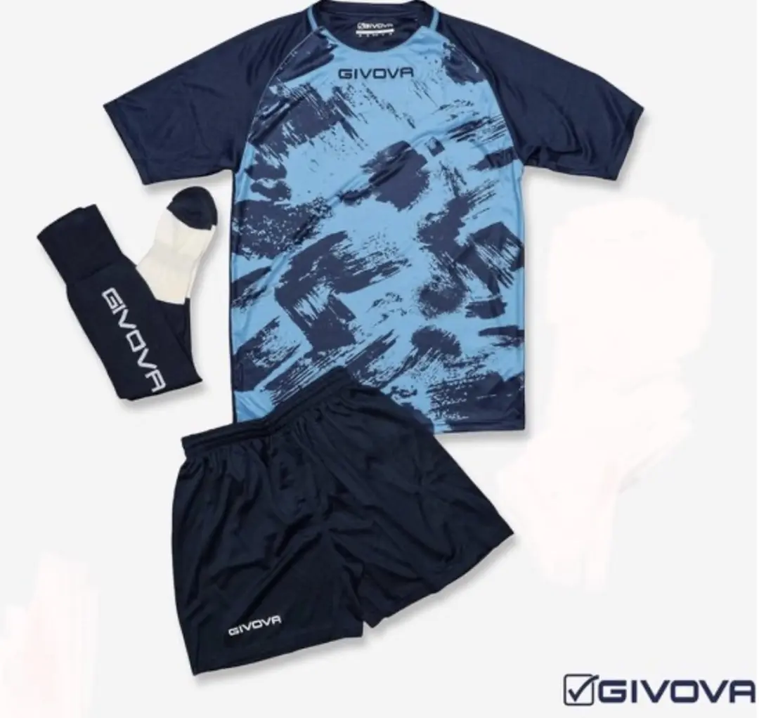 Givova Revolution Trainingspak - Navy/Turquoise S-3XL