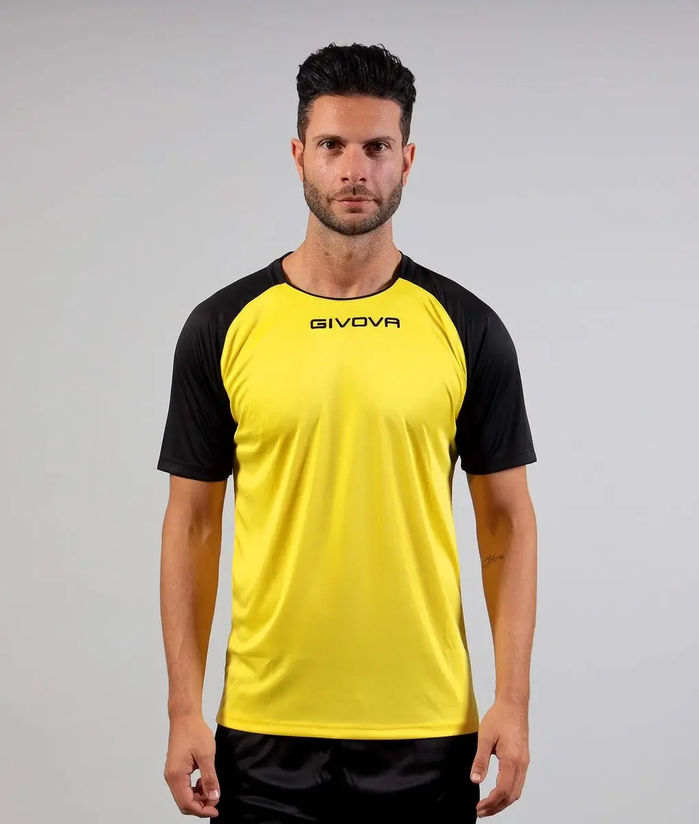 Givova Capo Sportshirt - Geel/Zwart - S