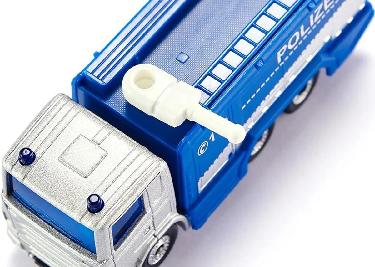 SIKU Scania Politie Waterkanon Vrachtwagen 8,4cm - Blauw - afbeelding 6 van 6