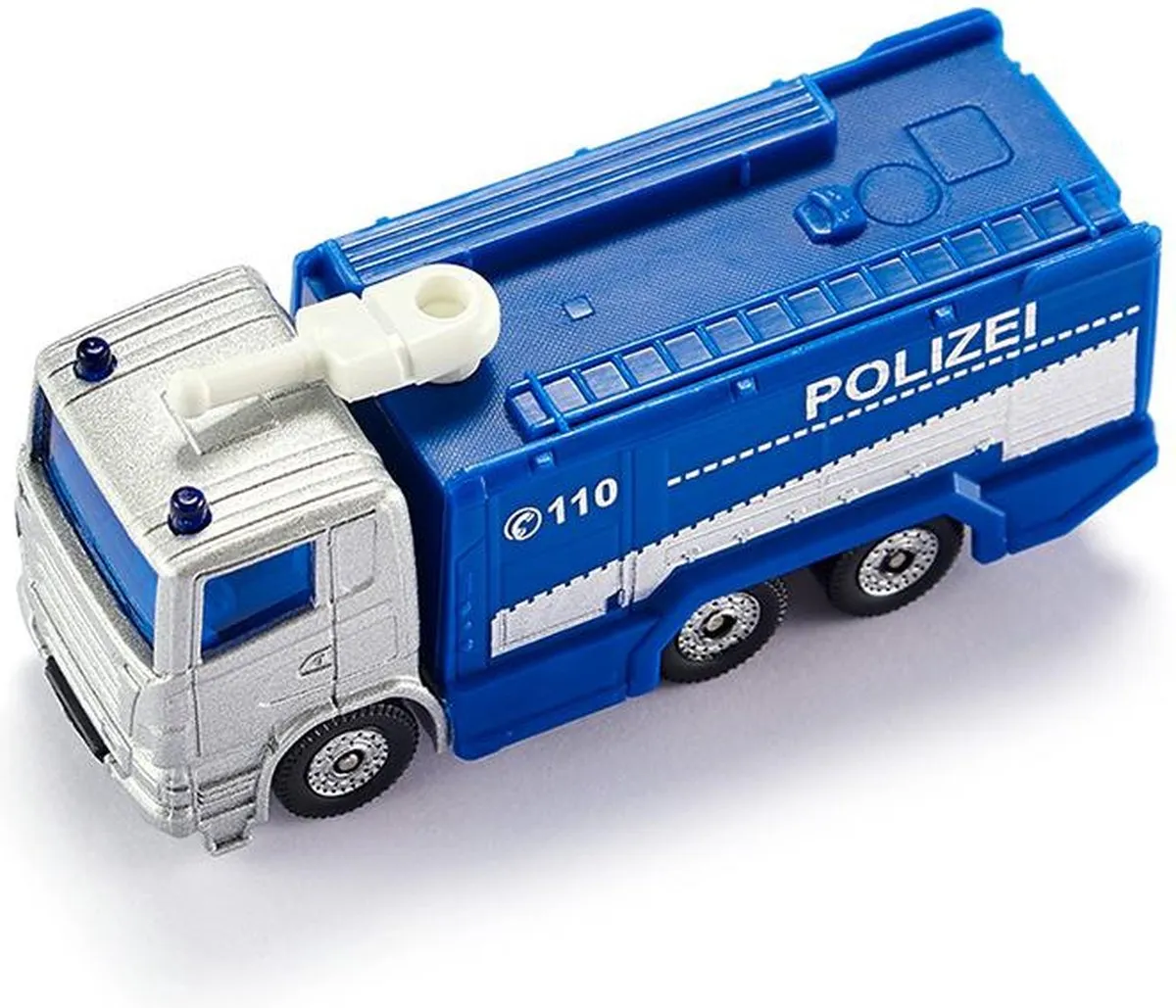 SIKU Scania Politie Waterkanon Vrachtwagen 8,4cm - Blauw